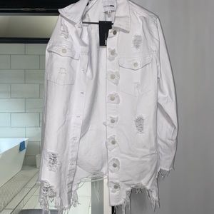 White jean jacket